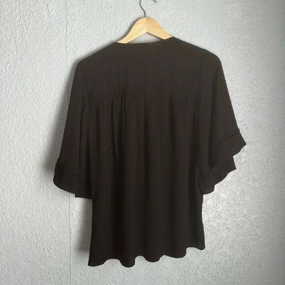 Daniel Rainn Women’s Crotchet Black Blouse Size Small - Picture 6 of 6